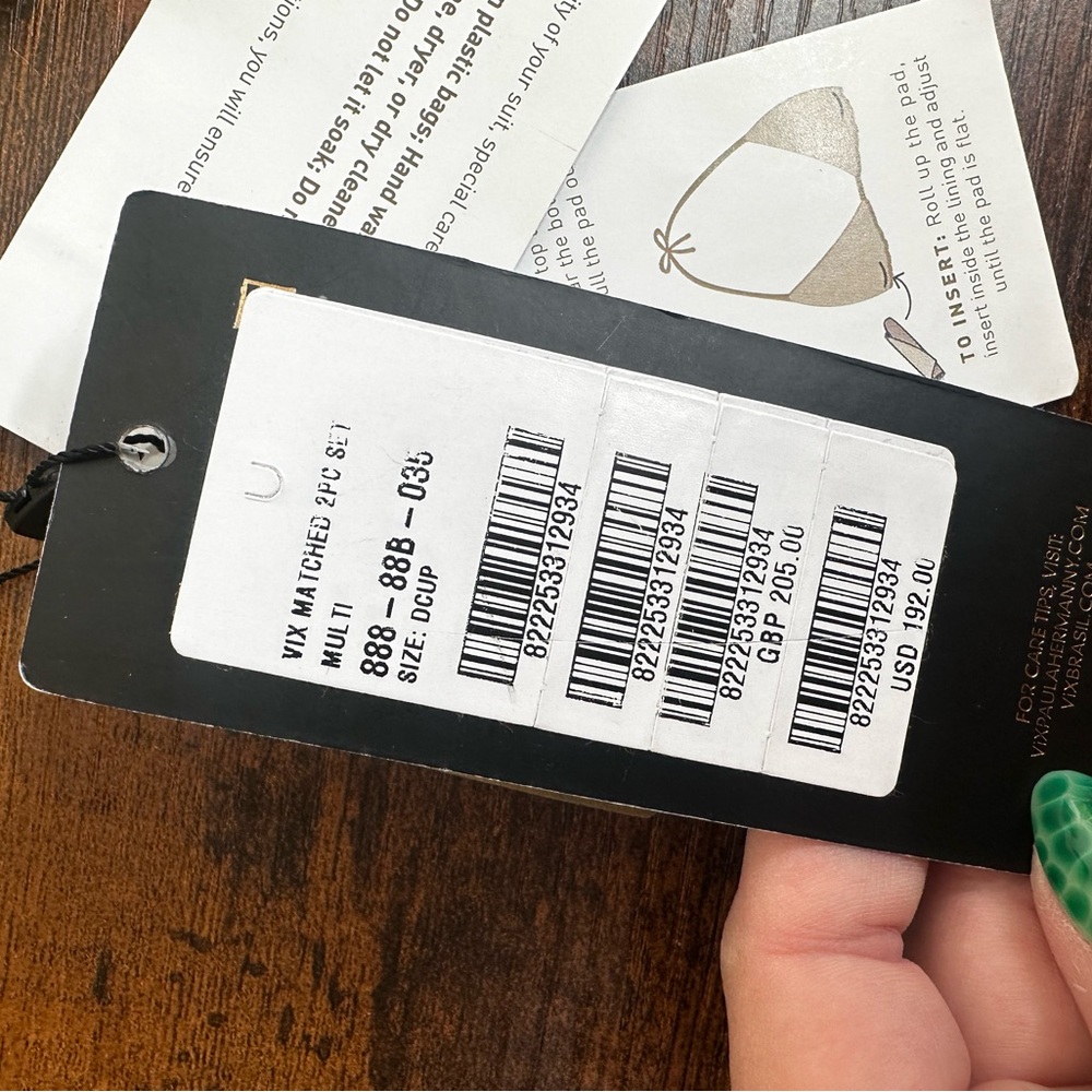 NWT Vix Mamba snake yellow Bia Tube Bikini Set Top D bottoms XS - Picture 4 of 9